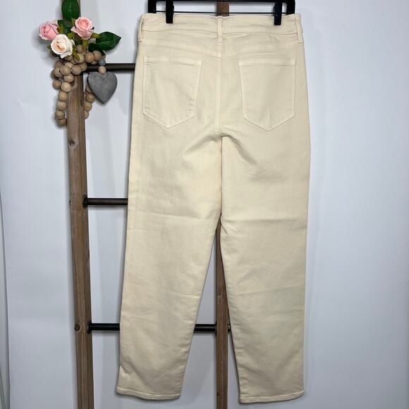 Athleta‎ Sculptek Flex Bone Cream Jeans Size 10 - Picture 4 of 9